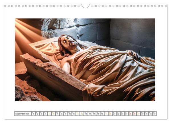 Produktbild: Durch das Jahr mit Jesus (Wandkalender 2026 DIN A3 quer), CALVENDO Monatskalender