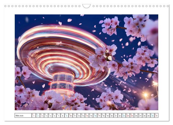 Produktbild: Farbst&uuml;rme der Nacht (Wandkalender 2026 DIN A3 quer), CALVENDO Monatskalender