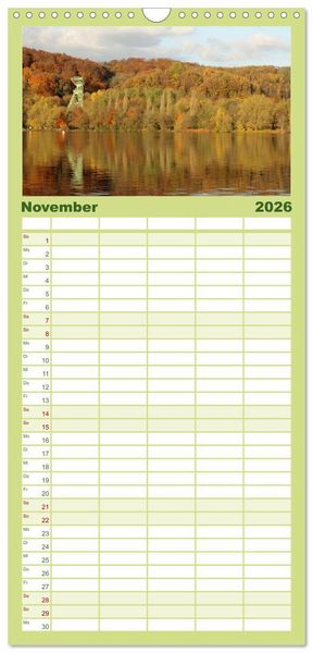 Produktbild: Familienplaner 2026 - Baldeneysee - Oase der Ruhe mit 5 Spalten (Wandkalender, 21 x 45 cm) CALVENDO