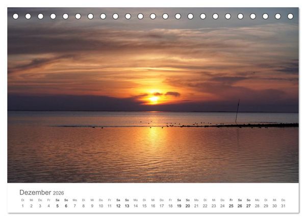 Produktbild: Nordfriesland - wundersch&ouml;ne Westk&uuml;ste (Tischkalender 2026 DIN A5 quer), CALVENDO Monatskalender