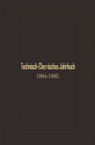 Produktbild: Technisch-Chemisches Jahrbuch 1884&ndash;1885