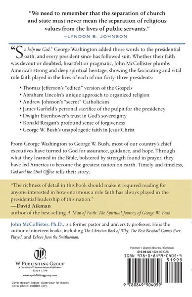 Produktbild: The God and the Oval Office