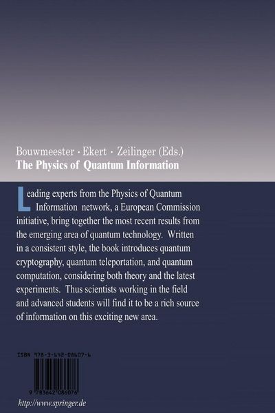 Produktbild: The Physics of Quantum Information