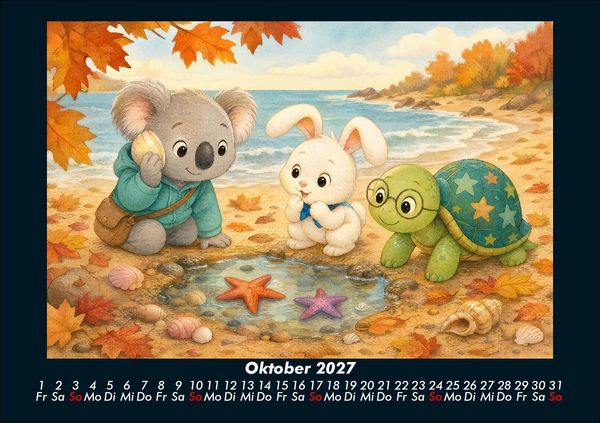 Produktbild: Seesterne und Muscheln 2027 Fotokalender DIN A5