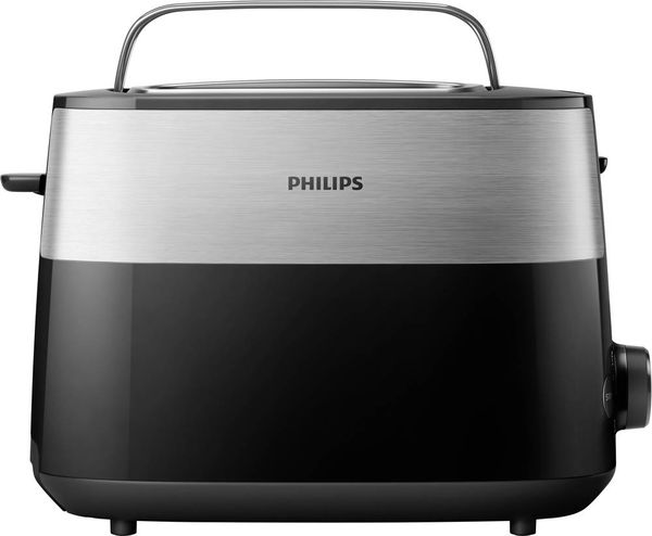 Philips HD2516/90 Daily Toaster Edelstahl, Schwarz