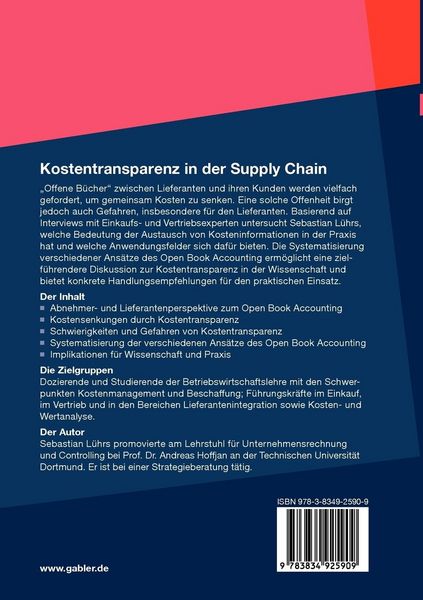 Produktbild: Kostentransparenz in der Supply Chain