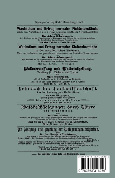 Produktbild: Ueber den Einflu&szlig; wirthschaftlicher Ma&szlig;regeln auf Zuwachsverh&auml;ltnisse und Rentabilit&auml;t der Waldwirthschaft