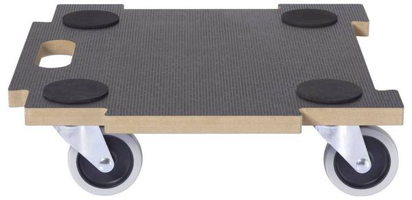 Produktbild: TOOLCRAFT TO-10748217 Erweiterbare Rollplatte MDF Traglast (max.): 200 kg 390 mm x 390 mm x 110 mm