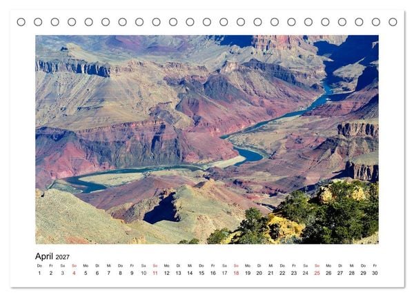 Produktbild: Impressionen vom Colorado River (Tischkalender 2027 DIN A5 quer), CALVENDO Monatskalender