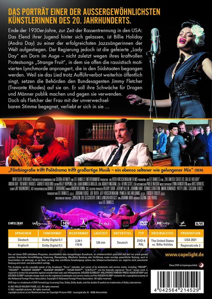 Produktbild: The United States vs. Billie Holiday