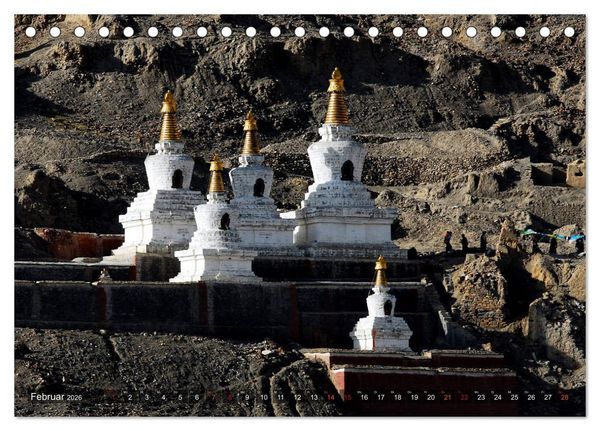 Produktbild: Stupas &ndash; Buddhistische Sakralbauten 2026 (Tischkalender 2026 DIN A5 quer), CALVENDO Monatskalender