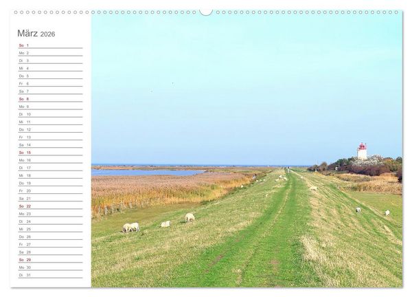 Produktbild: Fehmarn, R&uuml;gen und Usedom - Impressionen von den drei gro&szlig;en Ostseeinseln (Wandkalender 2026 DIN A2 quer), CALVENDO Monatskalender