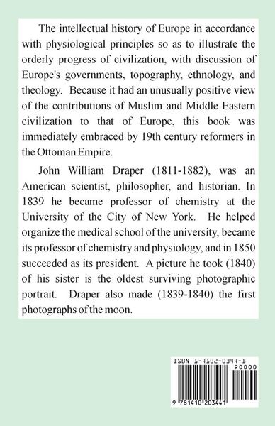 Produktbild: History of the Intellectual Development of Europe, A