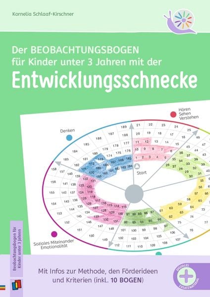 Produktbild: Der Beobachtungsbogen f&uuml;r Kinder unter 3 Jahren mit der Entwicklungsschnecke