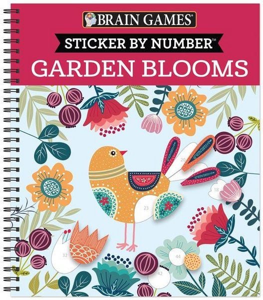 Produktbild: Brain Games - Sticker by Number: Garden Blooms