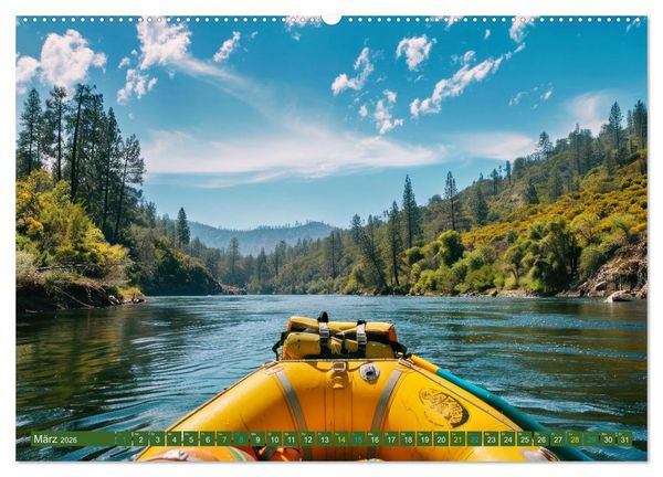 Produktbild: Faszination Wildwasser - Rafting (Wandkalender 2026 DIN A2 quer), CALVENDO Monatskalender