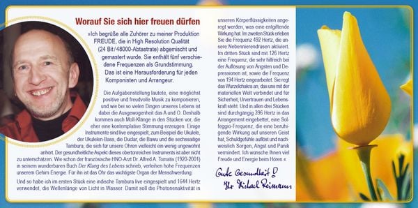 Produktbild: FREUDE [Solfeggio Heilmusik 396 Hertz]: Mit Anleitungen von Pavlina Klemm im Booklet