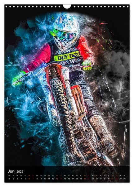 Produktbild: Motocross - einfach faszinierend (Wandkalender 2026 DIN A3 hoch), CALVENDO Monatskalender