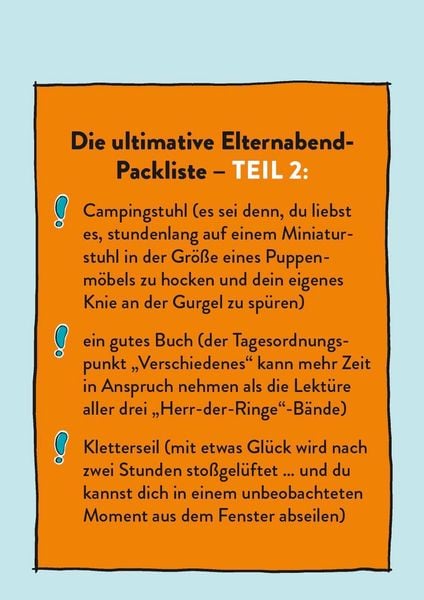 Produktbild: Survival Guide f&uuml;r den Elternabend