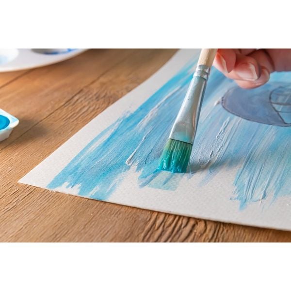 Produktbild: Idena Aquarellmalblock 300g/m&sup2; kopfgeleimt DIN A4 30 Blatt