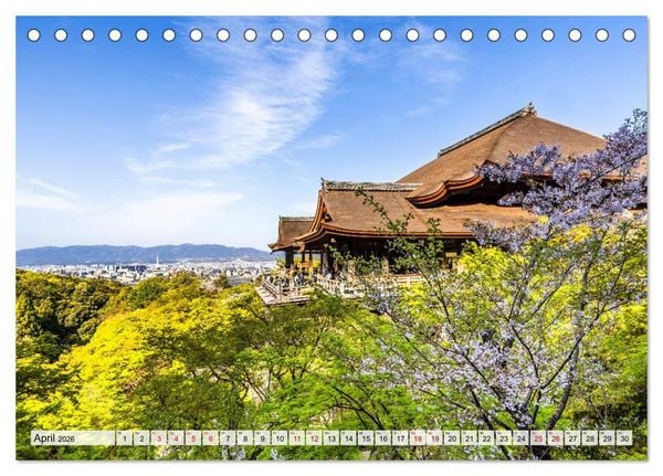 Produktbild: Kyoto - &Auml;sthetik der Stille (Tischkalender 2026 DIN A5 quer), CALVENDO Monatskalender