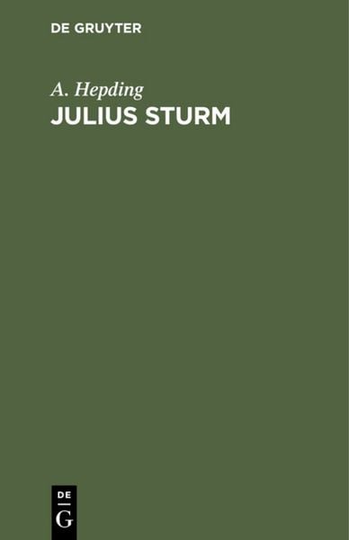 Produktbild: Julius Sturm