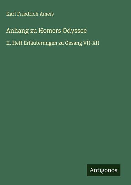 Produktbild: Anhang zu Homers Odyssee