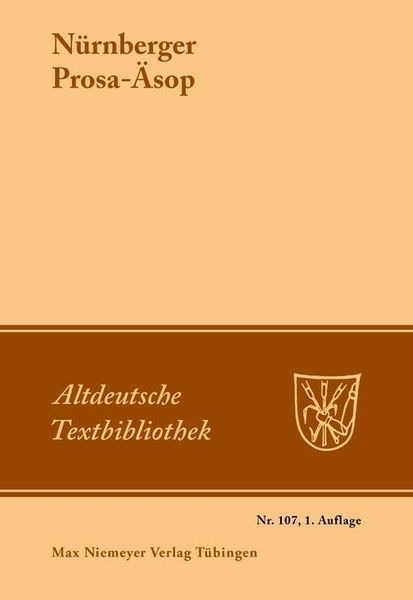 Produktbild: N&uuml;rnberger Prosa-&Auml;sop