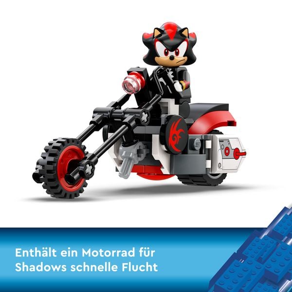 Produktbild: LEGO Sonic the Hedgehog 76995 Shadow the Hedgehog Flucht mit Motorrad-Spielzeug