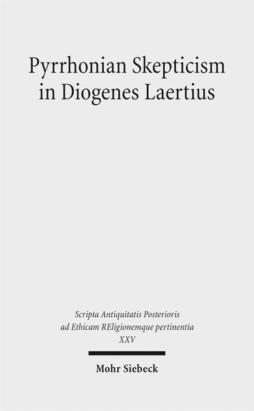 Produktbild: Pyrrhonian Skepticism in Diogenes Laertius