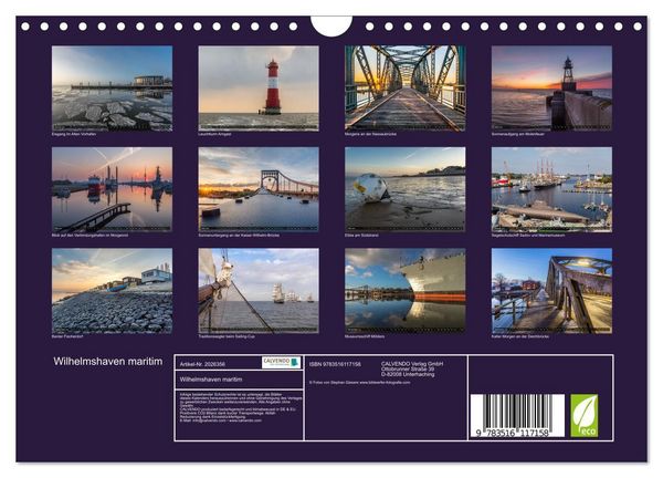 Produktbild: Wilhelmshaven maritim (Wandkalender 2026 DIN A4 quer), CALVENDO Monatskalender