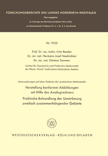 Produktbild: Untersuchungen auf dem Gebiete der praktischen Mathematik