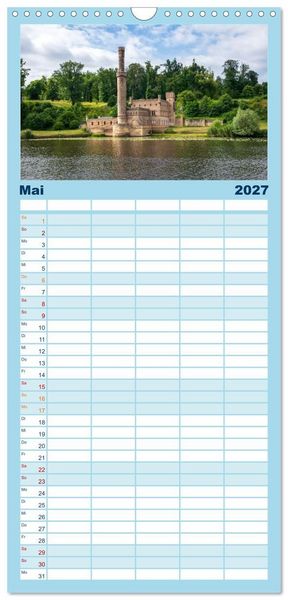 Produktbild: Familienplaner 2027 - Bootscharter nach Berlin mit 5 Spalten (Wandkalender, 21 x 45 cm) CALVENDO