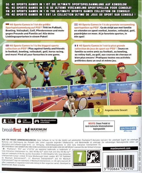 Produktbild: 40 Sports Games in 1