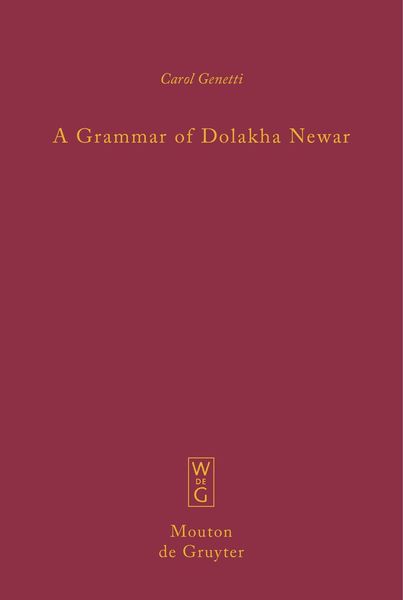 Produktbild: A Grammar of Dolakha Newar