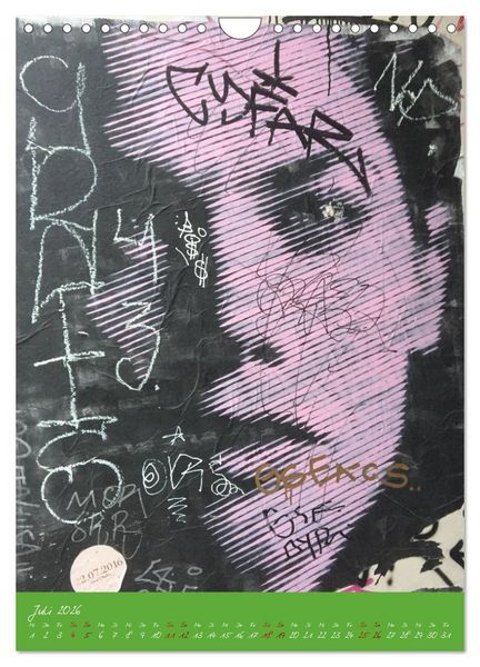 Produktbild: LOVE HAMBURG - STREET ART (Wandkalender 2026 DIN A4 hoch), CALVENDO Monatskalender