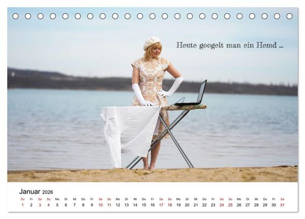 Produktbild: RAUSGEPUTZT UND GLATTGESPIEGELT (Tischkalender 2026 DIN A5 quer), CALVENDO Monatskalender