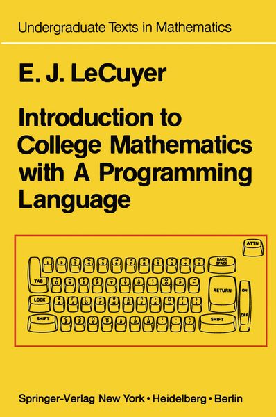 Produktbild: Introduction to College Mathematics with A Programming Language