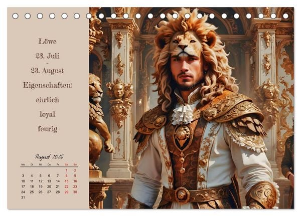 Produktbild: Stellarische M&auml;nnlichkeit (Tischkalender 2026 DIN A5 quer), CALVENDO Monatskalender