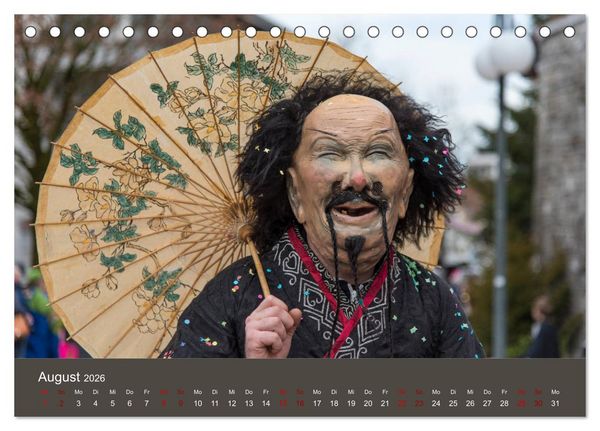 Produktbild: S ganz Johr Fasnacht (Tischkalender 2026 DIN A5 quer), CALVENDO Monatskalender