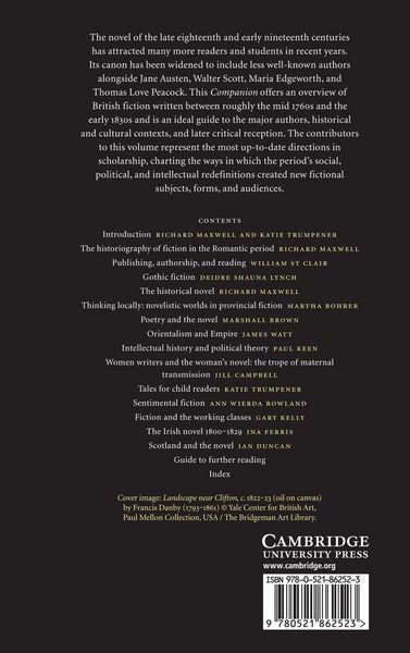 Produktbild: The Cambridge Companion to Fiction in the Romantic Period