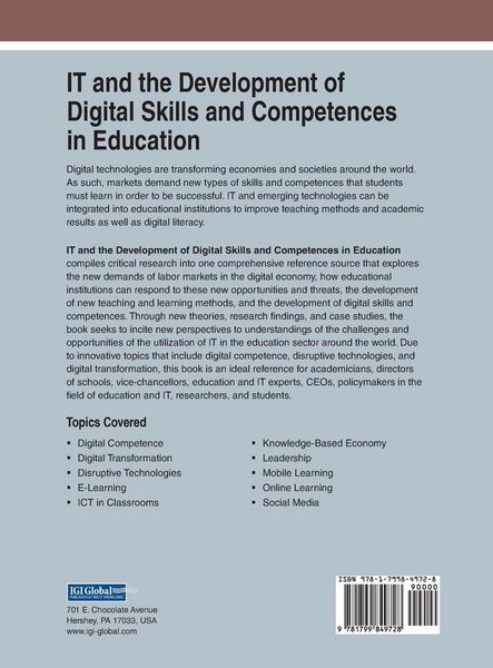 Produktbild: IT and the Development of Digital Skills and Competences in Education