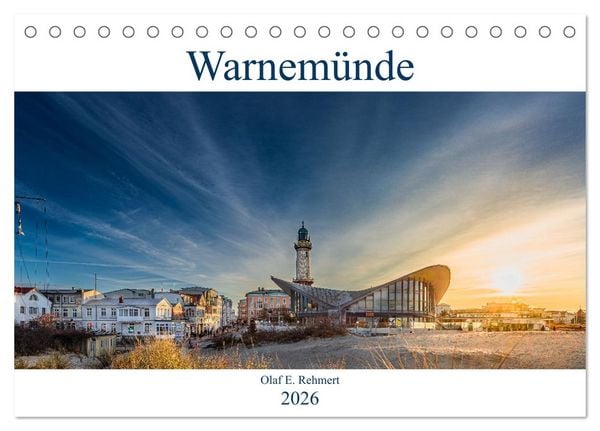 Warnemünde by Olaf Rehmert (Tischkalender 2026 DIN A5 quer), CALVENDO Monatskalender
