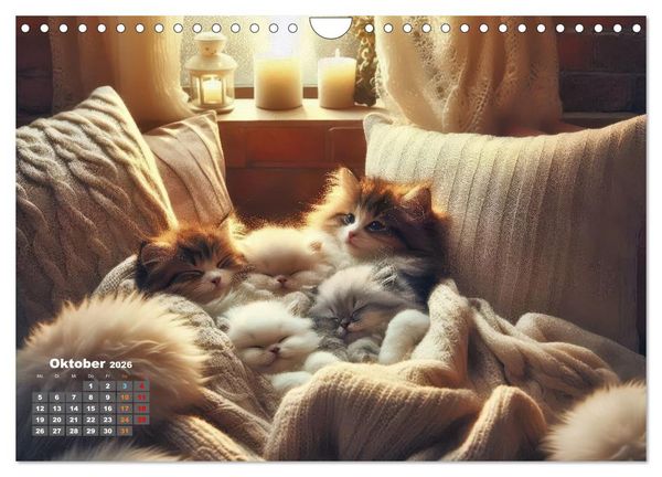 Produktbild: Kuscheliges & Knuddeliges (Wandkalender 2026 DIN A4 quer), CALVENDO Monatskalender