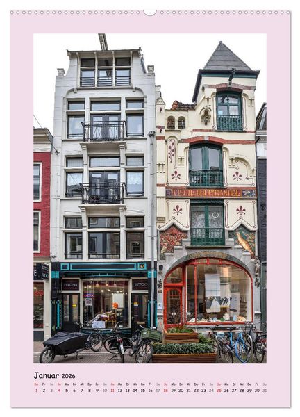 Produktbild: Amsterdam - Alles nur Fassade (Wandkalender 2026 DIN A2 hoch), CALVENDO Monatskalender