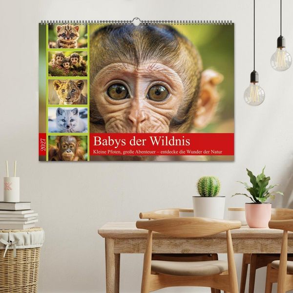 Produktbild: Babys der Wildnis (Wandkalender 2027 DIN A2 quer), CALVENDO Monatskalender