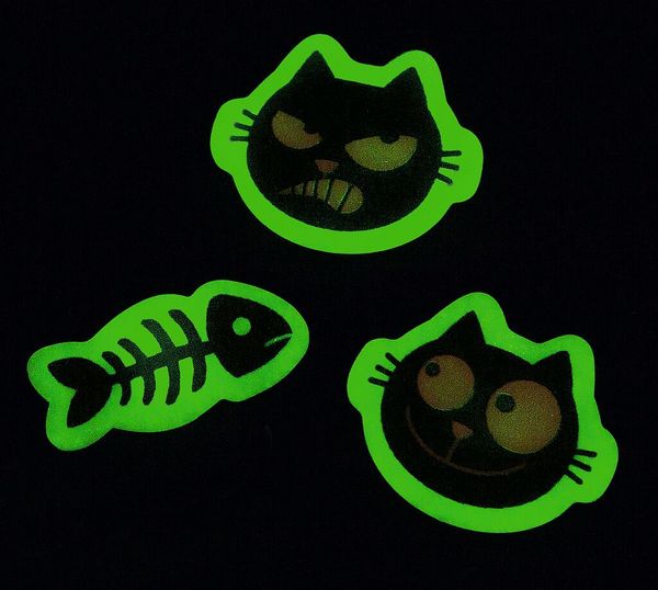 Produktbild: Ed, the Cat Fahrrad-Speichenclips Glow in the dark