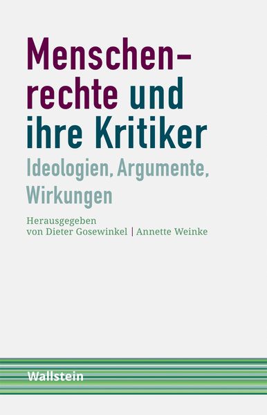 Produktbild: Menschenrechte und ihre Kritiker