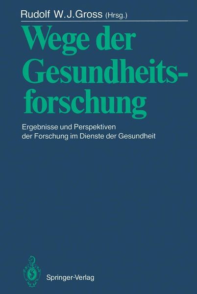 Produktbild: Wege der Gesundheitsforschung