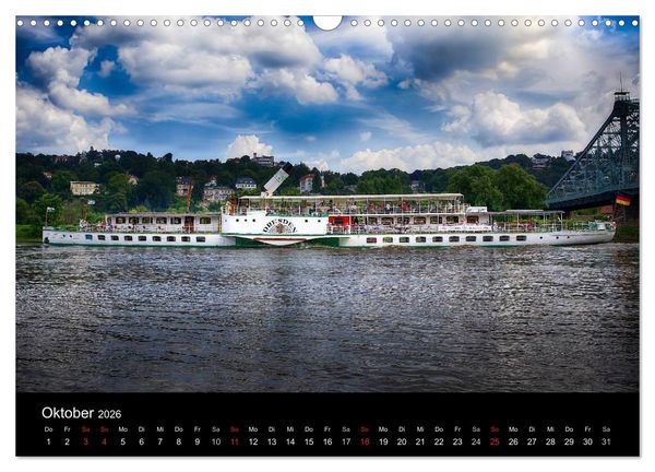 Produktbild: Schaufelraddampfer (Wandkalender 2026 DIN A3 quer), CALVENDO Monatskalender